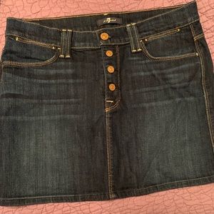 7 For All Mankind Denim Skirt